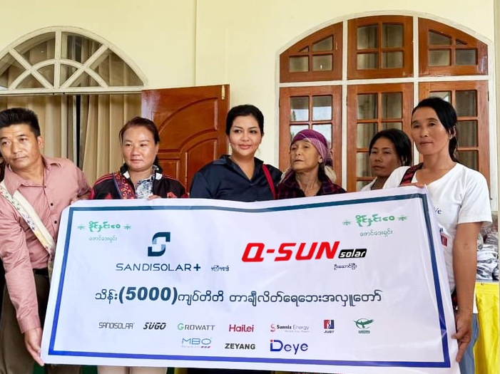 Q-SUN unterstützt von Überschwemmungen betroffene Gemeinden in Myanmar